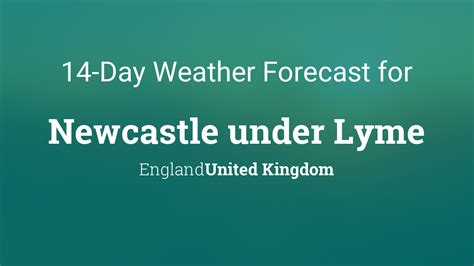 bbc weather newcastle under lyme